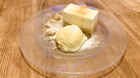 自家製 ゆずレアチーズケーキ
